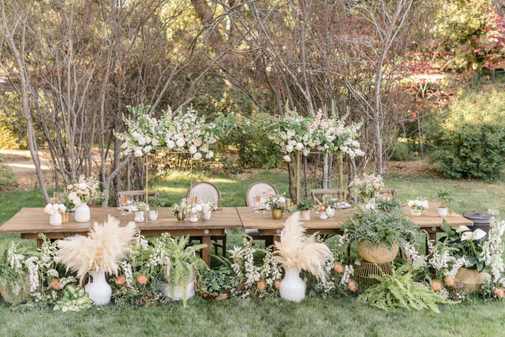 Gardner Ranch Bay Area wedding venue head table
