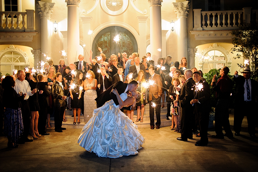 iconic wedding sparkler exit